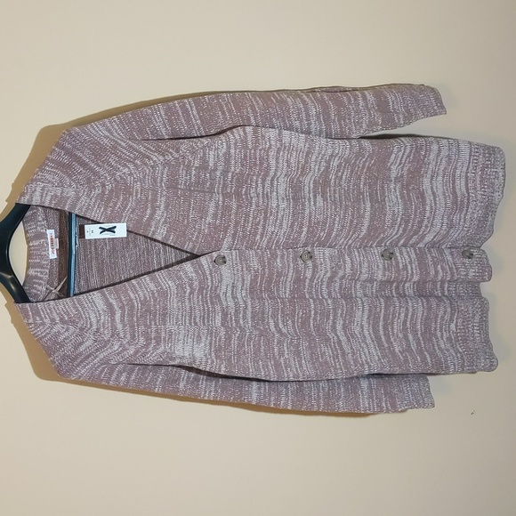 Joe Fresh Sweaters - Joe Fresh| NWT Brown and White Patterned Cardigan With Buttons Cotton Blend